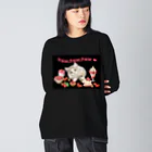 Ａｔｅｌｉｅｒ　Ｈｅｕｒｅｕｘの苺スイーツとにゃんこ ビッグシルエットロングスリーブTシャツ