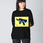 無真獣73号のたてがみのある猫 Big Long Sleeve T-Shirt