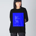 Danke Shoot Coffeeの挨拶の連呼 ビッグシルエットロングスリーブTシャツ