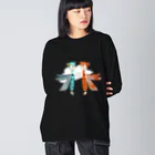 うみのいきもの・もりのいきものやさんのトンボドレス ルリ/アカネ Big Long Sleeve T-Shirt