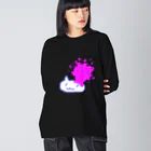 ツチブタすい臓商店の溢血（ねこ部分白ver） Big Long Sleeve T-Shirt