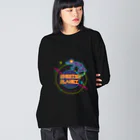 km/マンボウのCrestedPlanet ビッグシルエットロングスリーブTシャツ