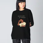 キッズモード某の夏の文豪Tシャツを着た夏の文豪(濃色用) Big Long Sleeve T-Shirt