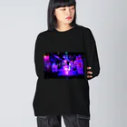 小さな夜のnightmare-パープル Big Long Sleeve T-Shirt