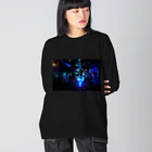 小さな夜のnightmare-ブルー Big Long Sleeve T-Shirt