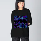 ８BIT STOREのSKELETONS ビッグシルエットロングスリーブTシャツ