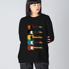 MOCOPOCOのギターがズラリ(色違い) Big Long Sleeve T-Shirt