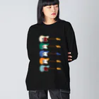 MOCOPOCOのギターがズラリ(色違い) Big Long Sleeve T-Shirt