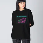 8m【アトリエvesii】のネオン　デメニギス ビッグシルエットロングスリーブTシャツ