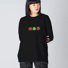 こまいぬのりんごりんごりんご🍏 ビッグシルエットロングスリーブTシャツ