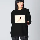 HIRUNEのさくらんぼロンT Big Long Sleeve T-Shirt