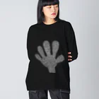 Corg by,のBig Hand Long T Black ビッグシルエットロングスリーブTシャツ