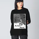 onthestomachのOs Guito Peacock Big Long Sleeve T-Shirt