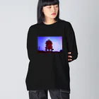 WORLD OF GIRLSの明け空のアデラ。 ビッグシルエットロングスリーブTシャツ