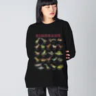 すとろべりーガムFactoryのちょっとゆるい恐竜図鑑 Big Long Sleeve T-Shirt