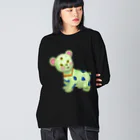 Myxoma のGreedちゃん Big Long Sleeve T-Shirt