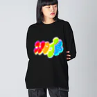 HachijuhachiのHARDCORE HATE TEE-PRISM ビッグシルエットロングスリーブTシャツ