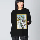 LalaHangeulの목련 ~辛夷の花~ Big Long Sleeve T-Shirt