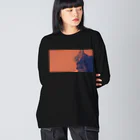 無重力のscream cat ビッグシルエットロングスリーブTシャツ