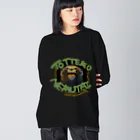 狸の遠吠えのTOTTEMONEMUTAI Big Long Sleeve T-Shirt