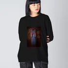 BU56$EKAIのSMILE (HELP ME) ビッグシルエットロングスリーブTシャツ