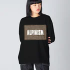 loveapplefactoryのalpinism contour ビッグシルエットロングスリーブTシャツ