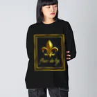 syuminoheyaのフルール・ド・リス Big Long Sleeve T-Shirt