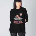 nidan-illustrationの"RELAX" Big Long Sleeve T-Shirt