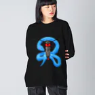 ゴマ団子の蛍と蛇(色違い) ビッグシルエットロングスリーブTシャツ