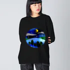 ひのいろ研究室　購買部の月夜の小窓 Big Long Sleeve T-Shirt