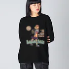 nidan-illustrationの"ROLLER EATS" ビッグシルエットロングスリーブTシャツ