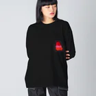 あなたとコンビに。mommom martのmom ビッグシルエットロングスリーブTシャツ