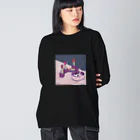 "Witches" IllustrationsのLipsticks&Cigarettes Big Long Sleeve T-Shirt