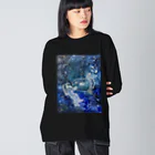 Ba-daの宇宙飛行士とマンボウの夜 Big Long Sleeve T-Shirt