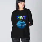 樹樹JUJUのクラゲ惑星 Big Long Sleeve T-Shirt