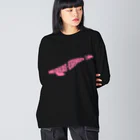 WAZAYAのIKAS-EGINGER PINK Big Long Sleeve T-Shirt