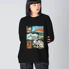 すとろべりーガムFactoryのドット浮世絵 Big Long Sleeve T-Shirt