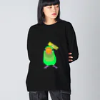 鳥の巣のヤエザクラインコさん Big Long Sleeve T-Shirt