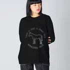 TaikiRacingClubShopのmarulogo【AMZ】siro ビッグシルエットロングスリーブTシャツ