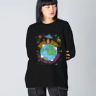 チンパンジーマートのHATE MUSHROOM Big Long Sleeve T-Shirt