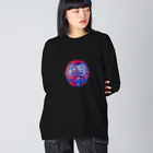 KIKI DOURAKUのドット達磨 Big Long Sleeve T-Shirt