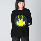 LalaHangeulのコンゴウフグ　ハングルデザイン(サークル) Big Long Sleeve T-Shirt