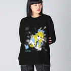 loveclonesのBABYFACE 深窓のあどけない令嬢 AかCのヴィネット Big Long Sleeve T-Shirt