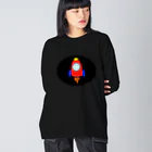 ＋Whimsyのロケットねこ Big Long Sleeve T-Shirt