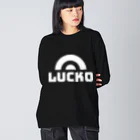 LUCKO【ラッコ】のLUCKO ホワイトロゴ ビッグシルエットロングスリーブTシャツ