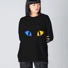 Mekki屋さんのねこおめめ Big Long Sleeve T-Shirt