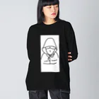 ペコりんショップのパーカー女子 ビッグシルエットロングスリーブTシャツ