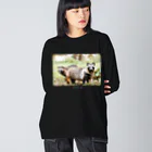 paweyetailのぽんぽこ兄弟 Big Long Sleeve T-Shirt