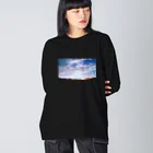 Haunted LabのSunrise 日の出 ビッグシルエットロングスリーブTシャツ