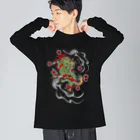 尾九の幸運を招く 麒麟 Big Long Sleeve T-Shirt